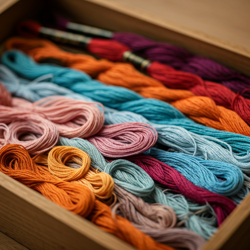 colorful thread collection