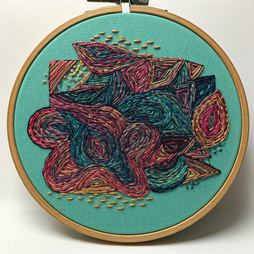 neon embroidery kit