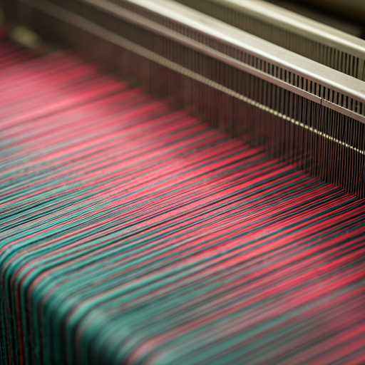 weaving thread close-up